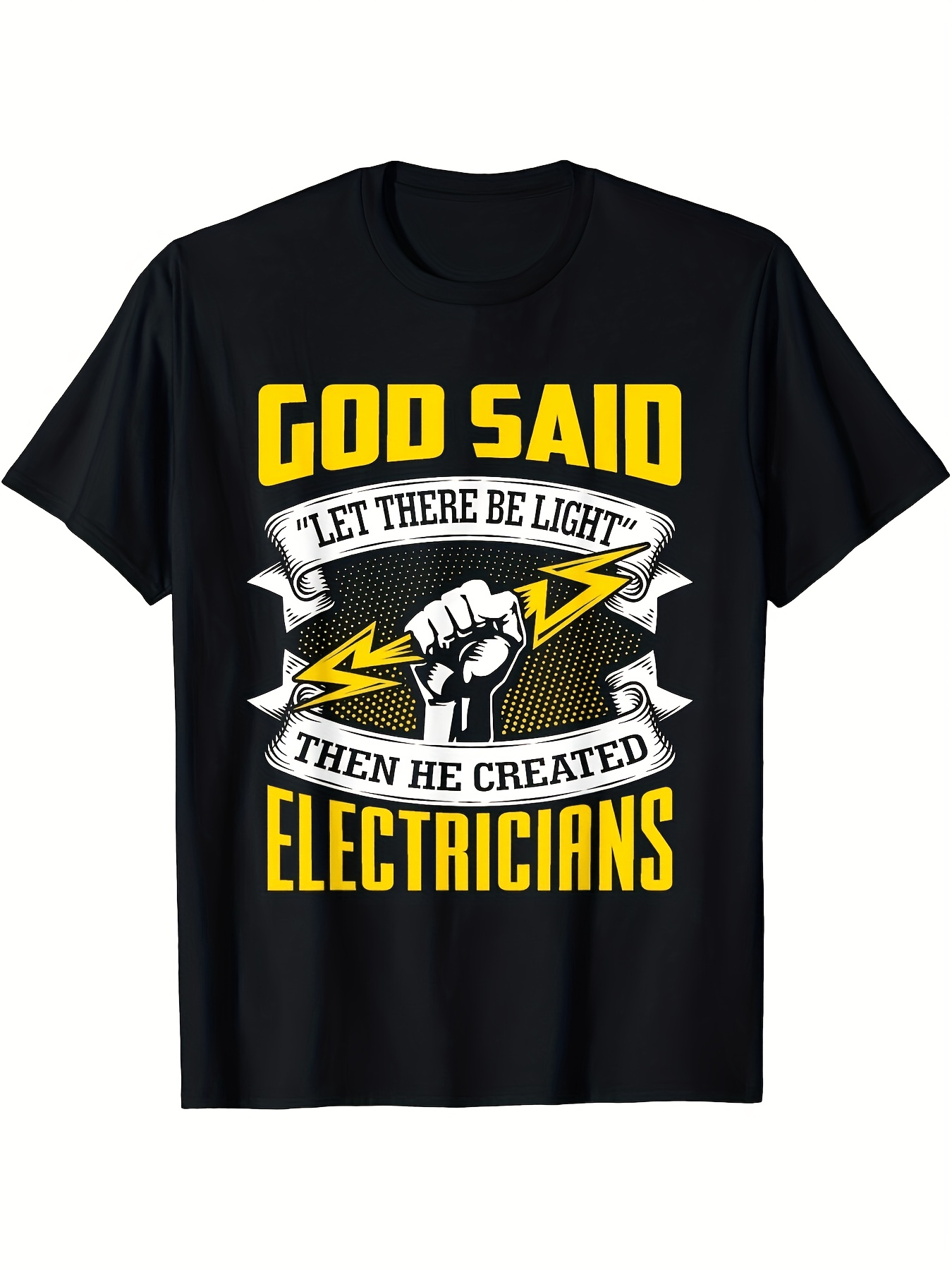 Outdoor Lighting Electrician - Men's Heavyweight Electrician T-Shirt - Retro