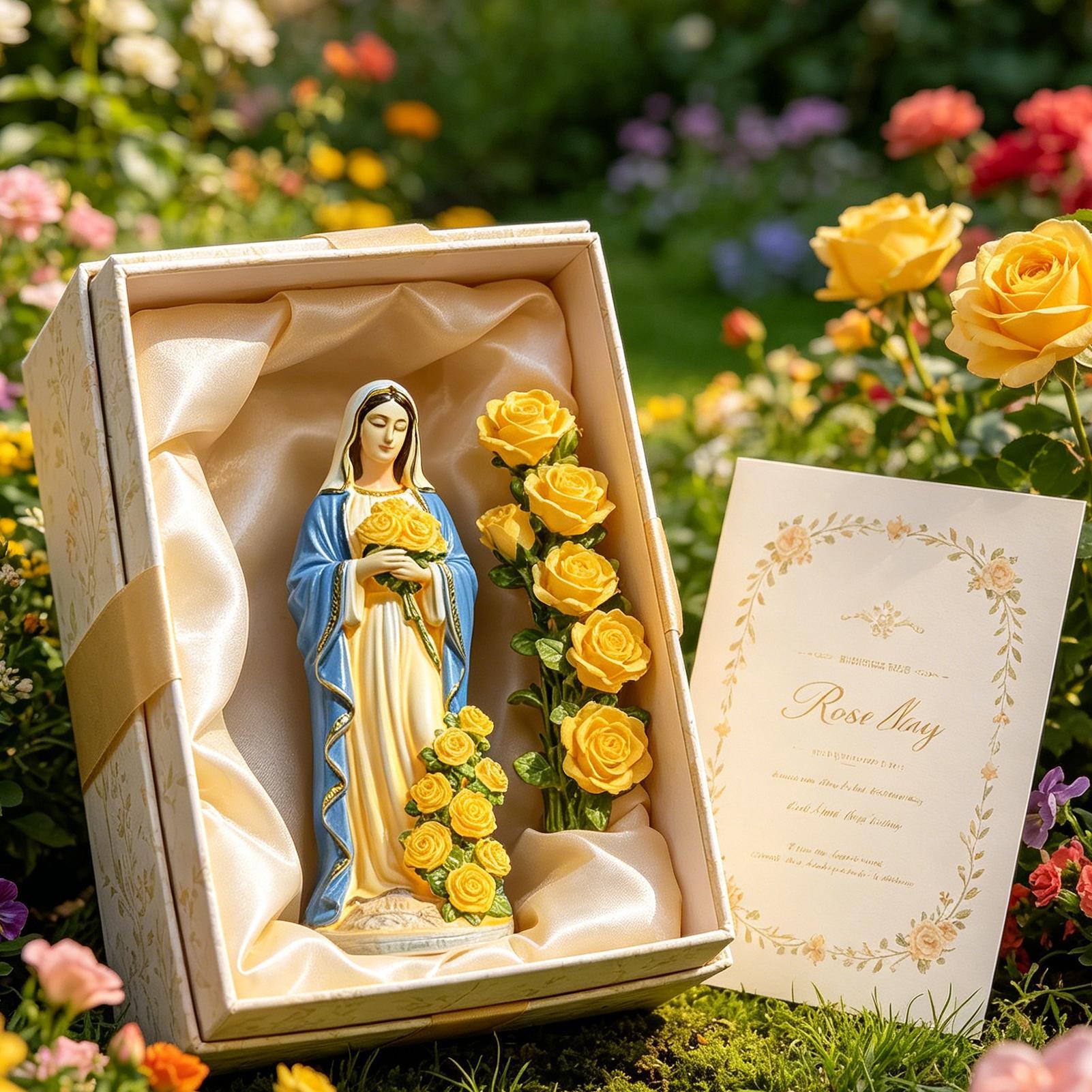 Outdoor Lighting Transformer - Virgin Mary Solar Statue Garden Decor