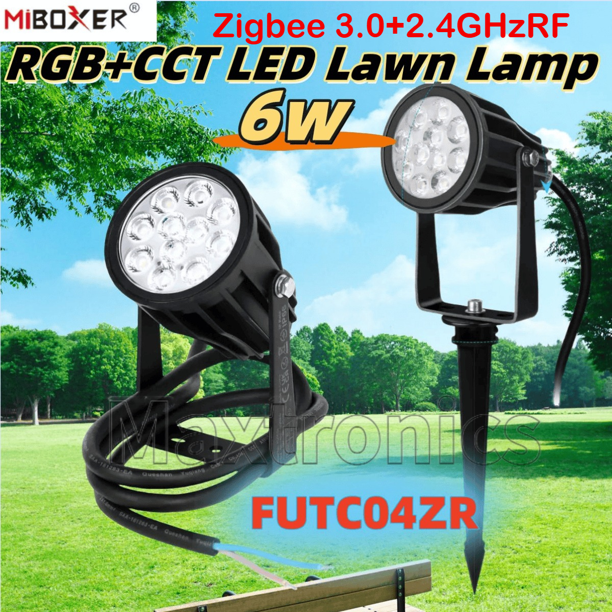 Outdoor Lighting Zigbee - Miboxer Outdoor Waterproof RGB+CCT LED Lawn