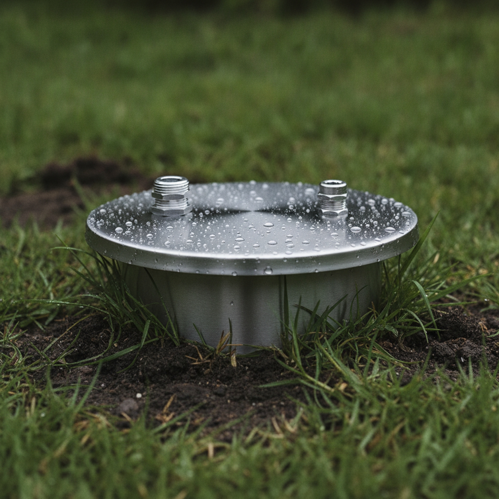 Outdoor Lighting Electrician - Stainless Steel Transformer Housing Weather-Resistant Round