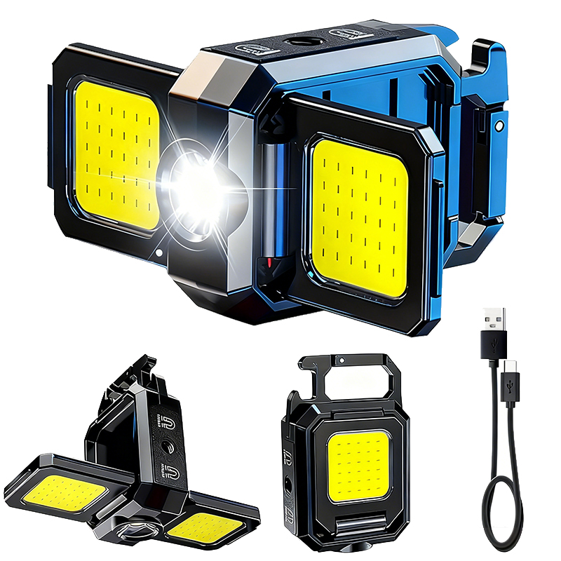 Outdoor Lighting Setup - Mini Flashlight Keychain Light COB Work
