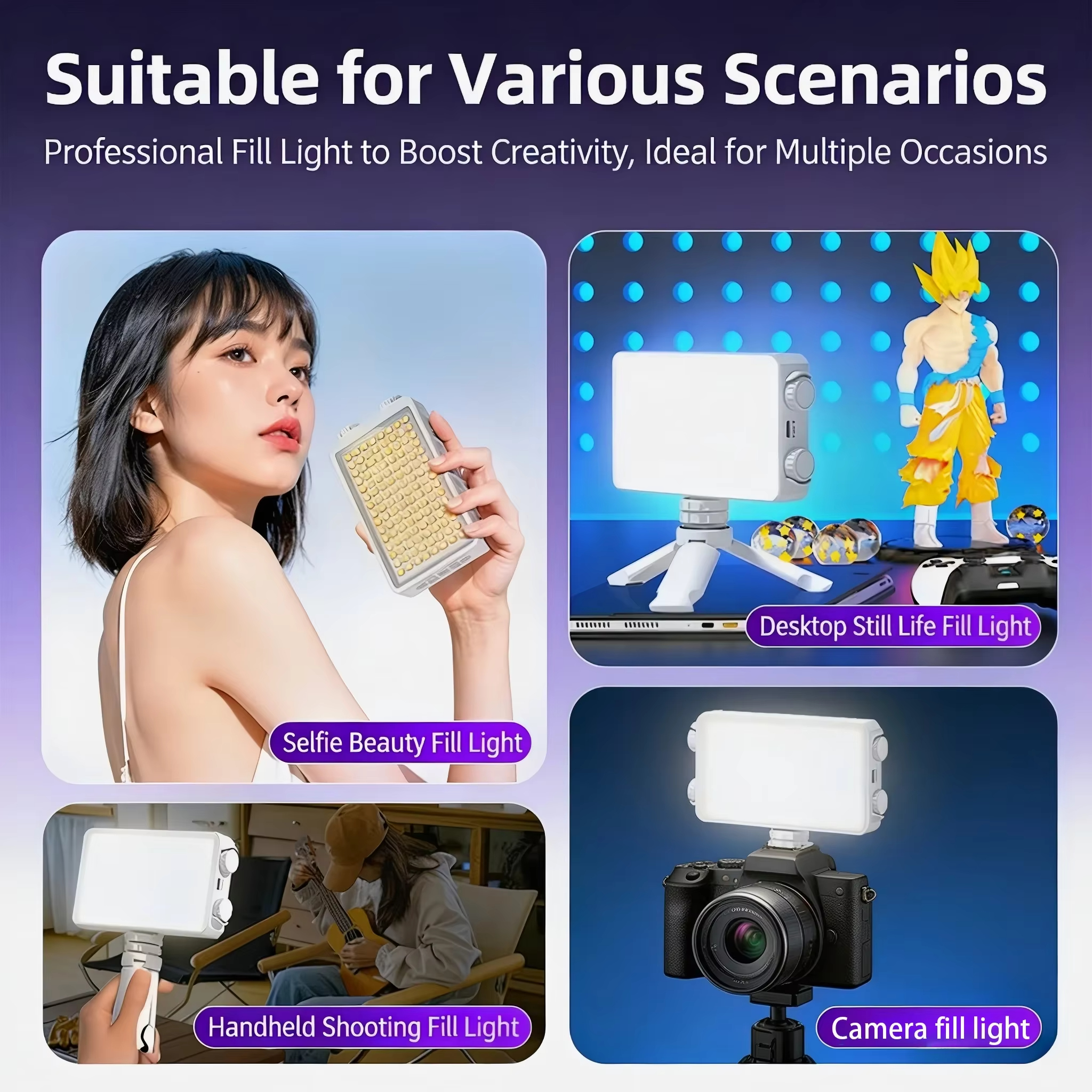 Outdoor Lighting Video Shooting - Portable Mini LED Pocket Fill Light