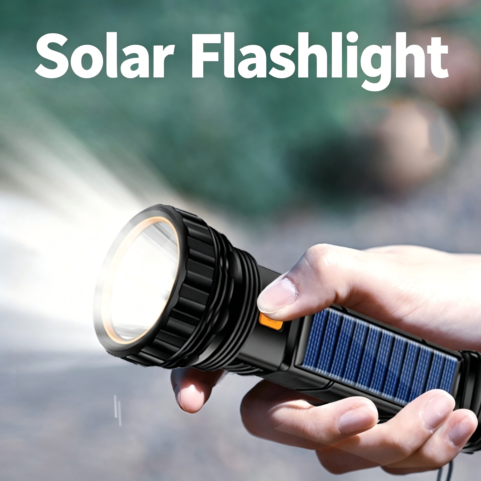 Outdoor Lighting Setup - 1PC Multi-function Solar LED Flashlight Outdoor