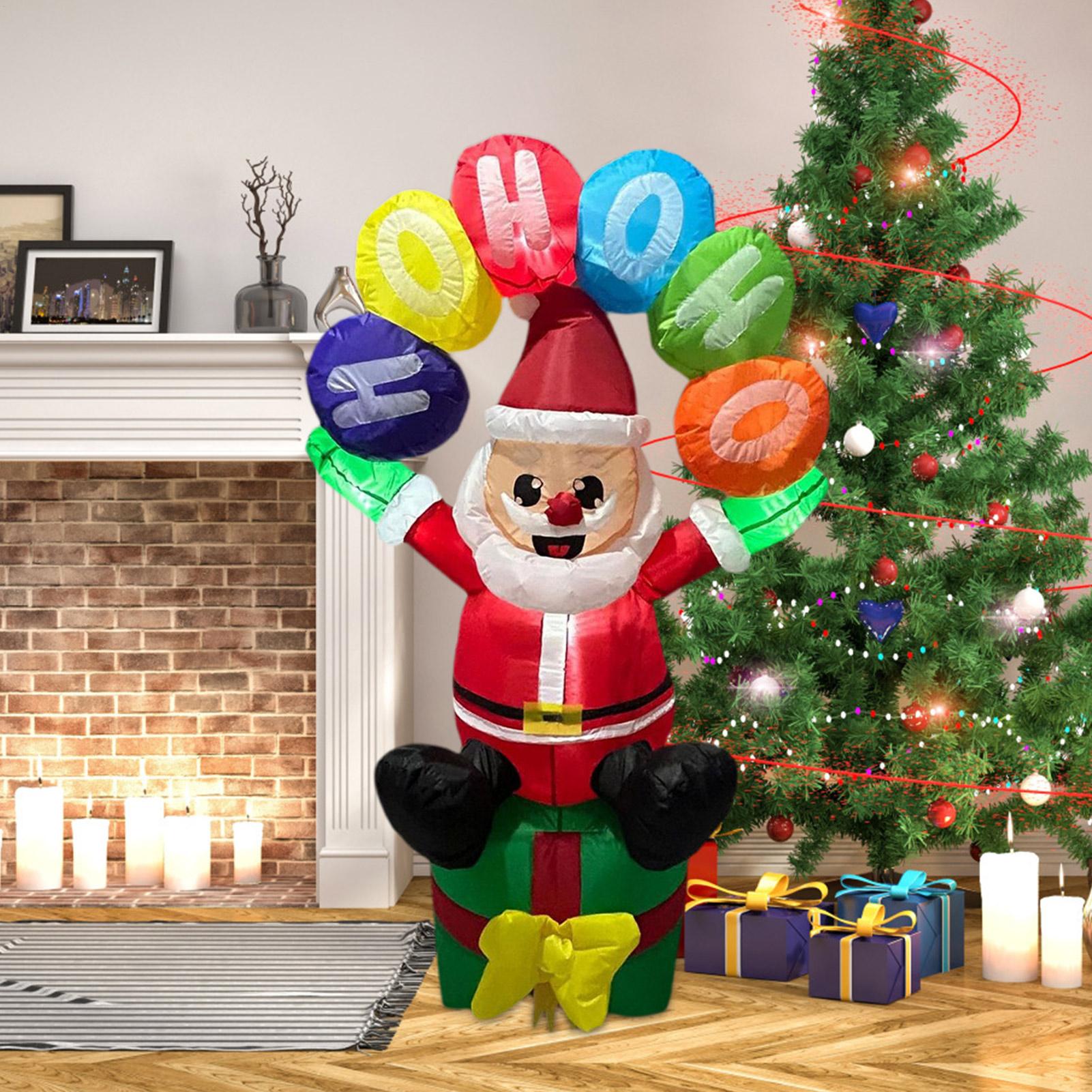 Blow Up Santa Inflatable Decor - Outdoor Lighting For Christmas 评论和价格