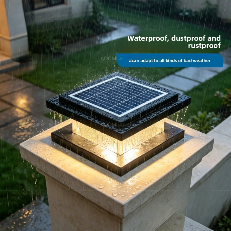 New Modernity Solar Column Hea - Outdoor Lighting Wall 评论和价格