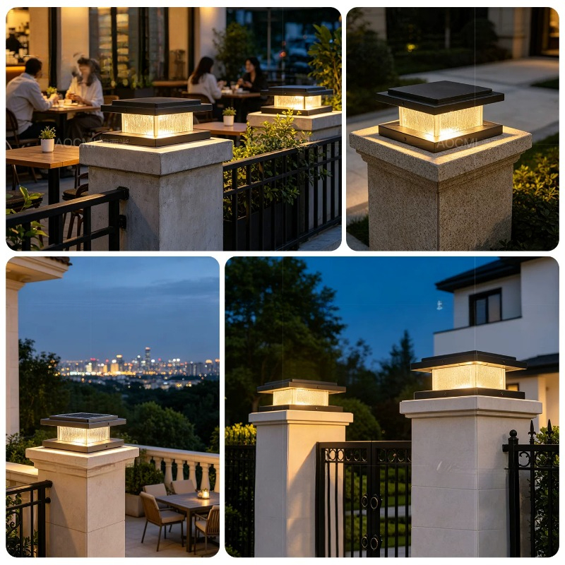 New Modernity Solar Column Hea - Outdoor Lighting Wall 评论和价格
