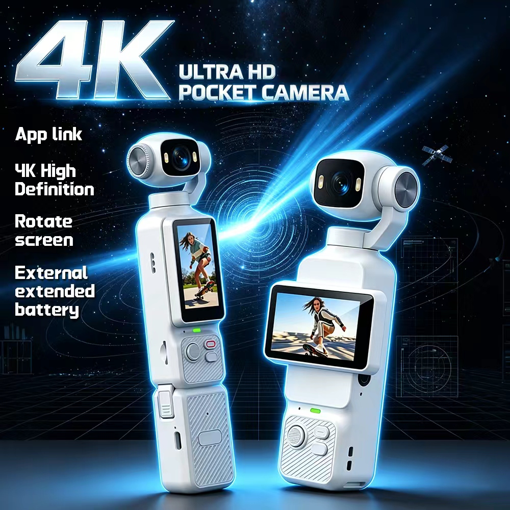 LK-033 4K Pocket Handheld Gimb - Outdoor Lighting Japanese 评论和价格