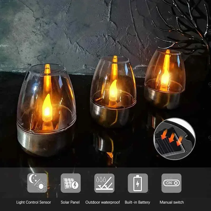 LED Solar Candles Light Flamel - Outdoor Lighting Transformer 评论和价格