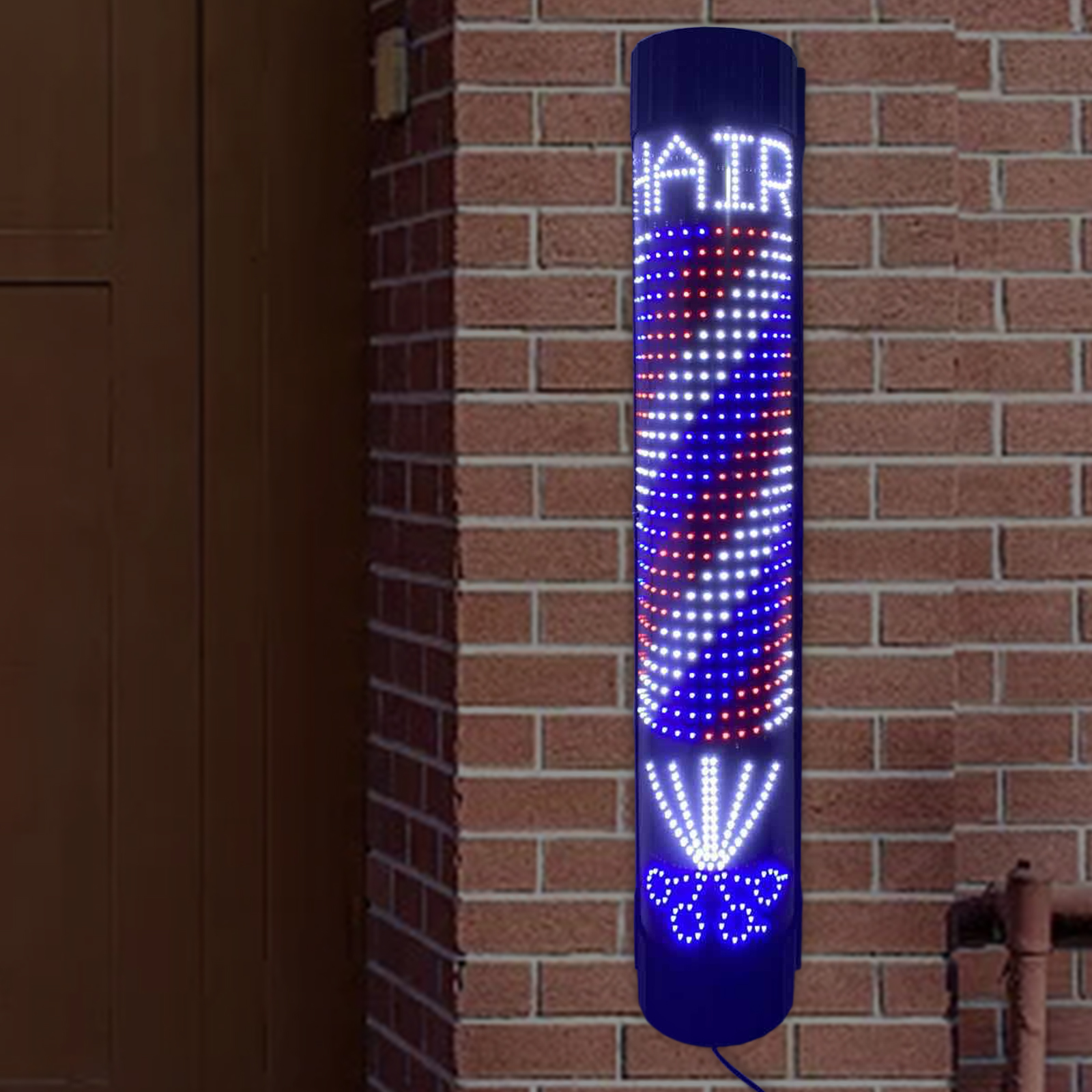 Barber Pole LED Light Rotating - Xl Outdoor Lighting 评论和价格