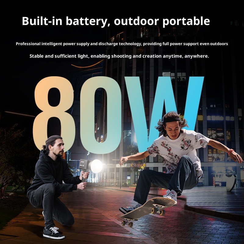 ZGRL80 80W COB Handheld Video  - Outdoor Lighting Video Shooting 评论和价格