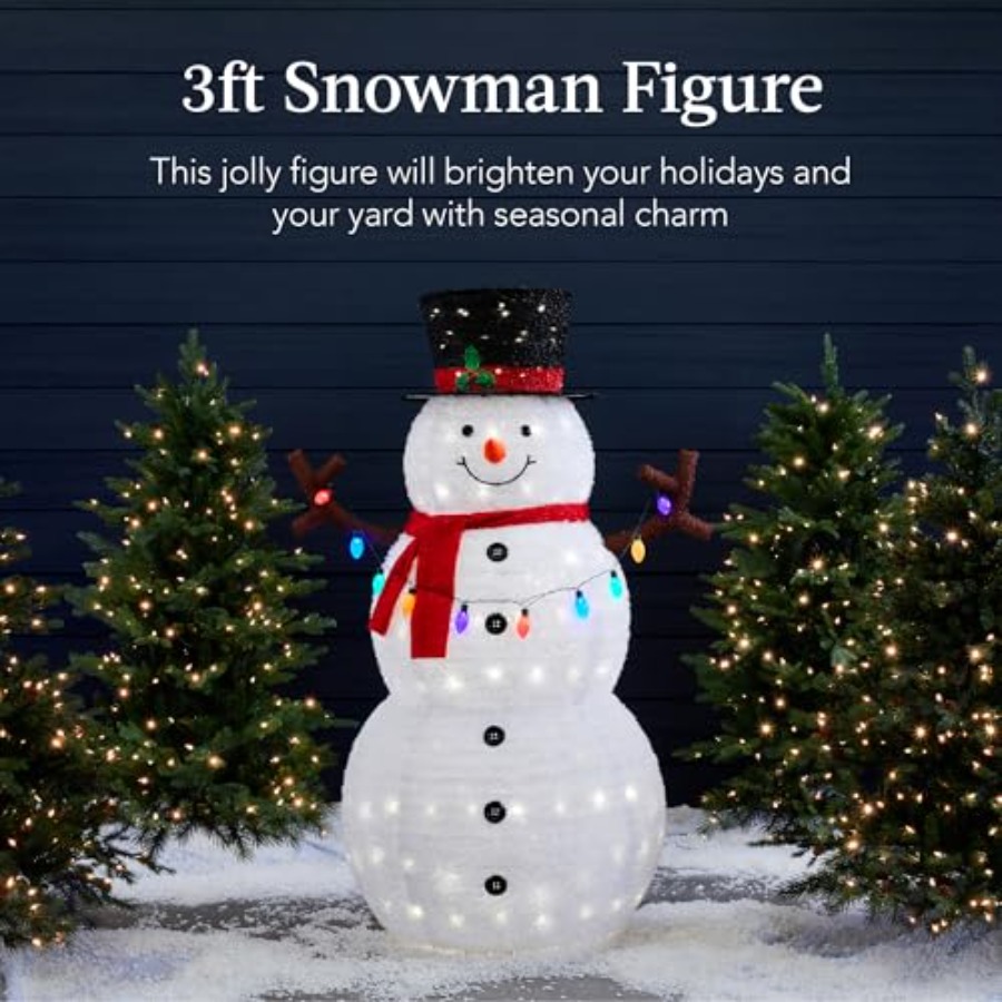 Outdoor Christmas snowman deco - Outdoor Lighting For Christmas 评论和价格