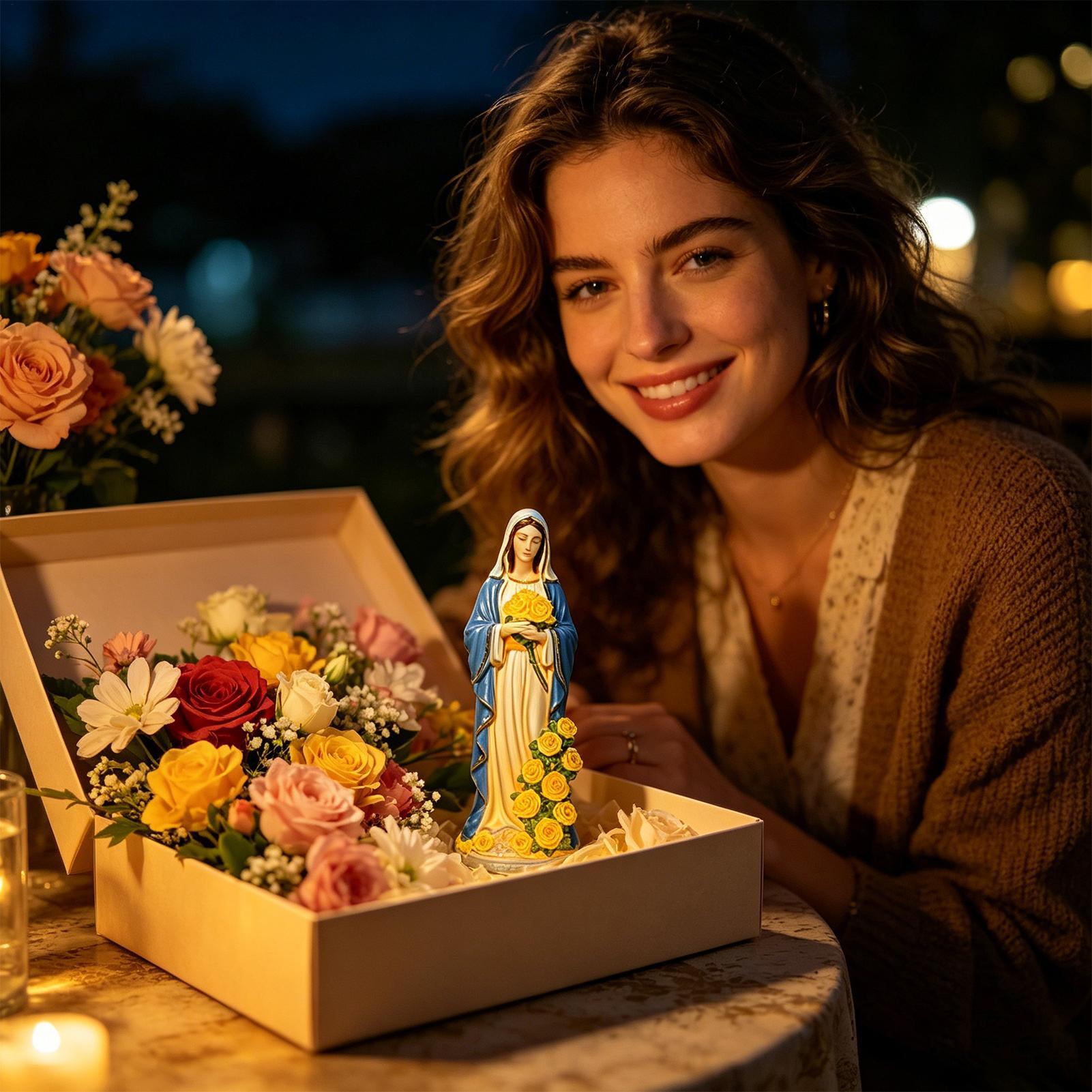 Virgin Mary Solar Statue Garde - Outdoor Lighting Transformer 评论和价格