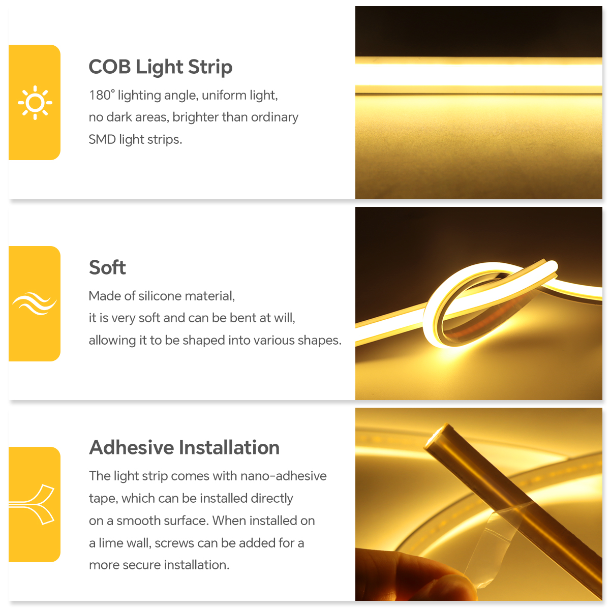 220V COB Led Strip High Densit - Outdoor Lighting Strip 评论和价格