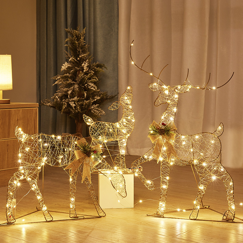 3 PCS Garden Lights String 2D  - Outdoor Lighting For Christmas 评论和价格