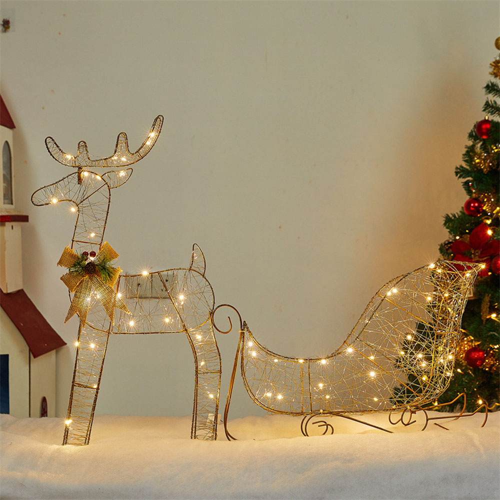 3 PCS Garden Lights String 2D  - Outdoor Lighting For Christmas 评论和价格