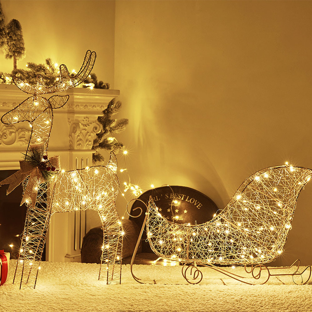 3 PCS Garden Lights String 2D  - Outdoor Lighting For Christmas 评论和价格