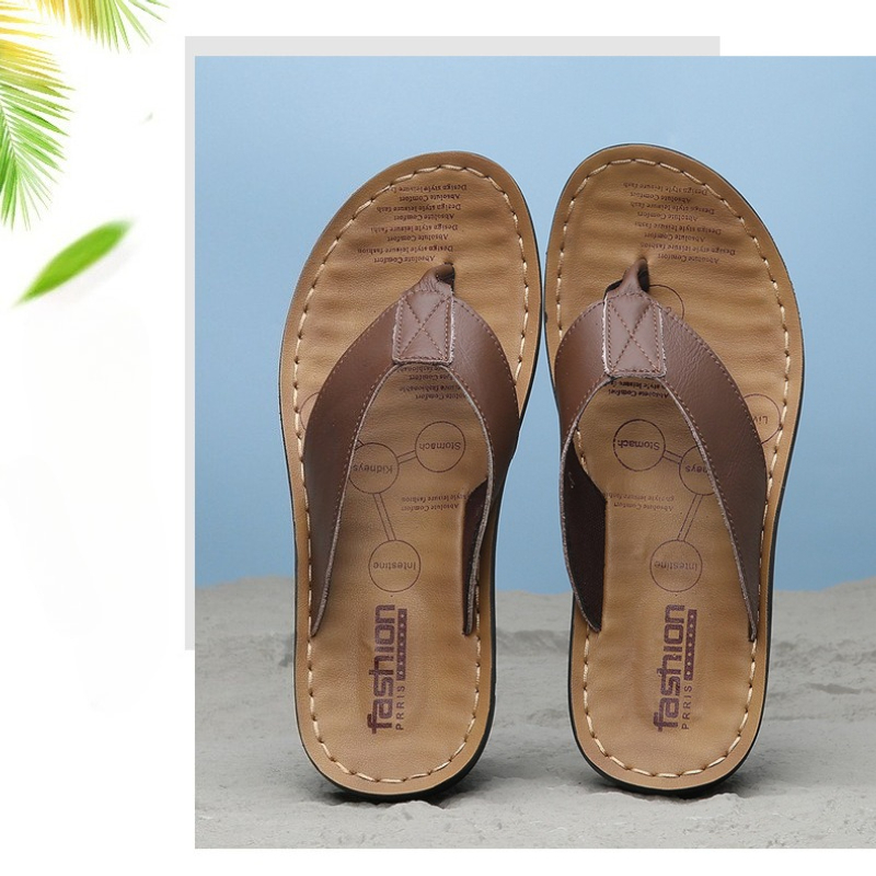 2026 Shoes Leather Men's Flip  - Outdoor Lighting Trends 评论和价格