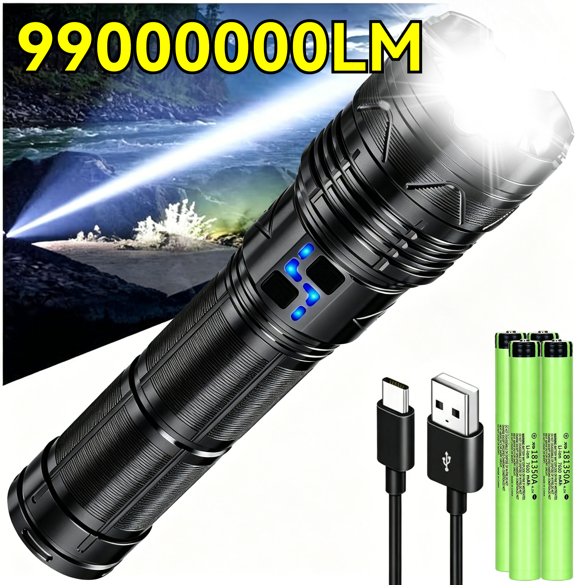 99000000LM Super Bright LED Fl - Outdoor Lighting Setup 评论和价格
