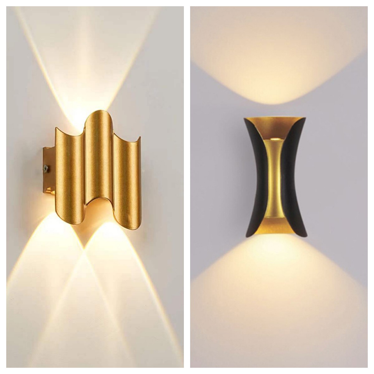 Aluminum Golden Body LED Wall  - Xl Outdoor Lighting 评论和价格