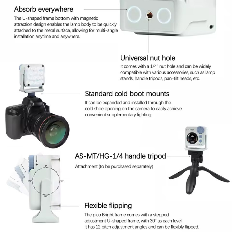 Nanlite pico Full-color Magnet - Outdoor Lighting Video Shooting 评论和价格