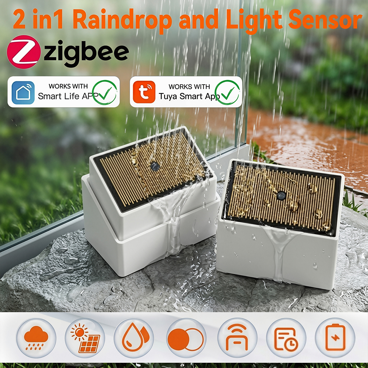 Tuya Zigbee Rain Sensor with L - Outdoor Lighting Zigbee 评论和价格