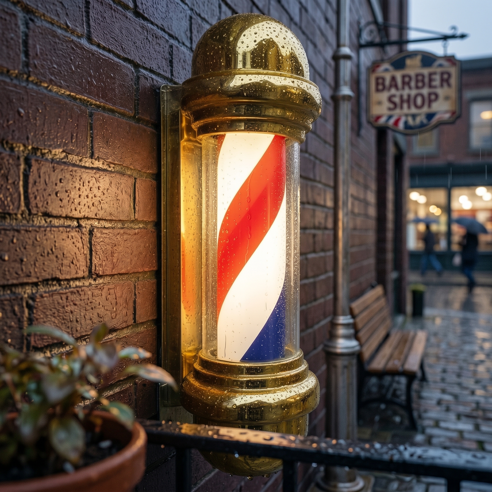 LED Barber Pole Transparent Co - Outdoor Lighting Wall 评论和价格