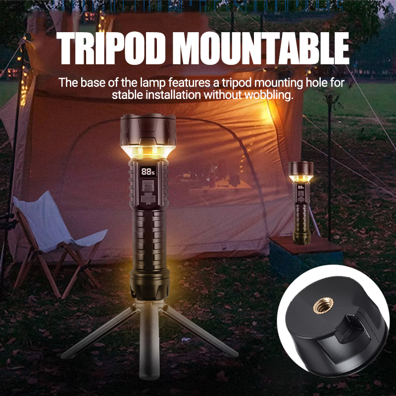 COB LED Flashlight Rechargeabl - Outdoor Lighting Setup 评论和价格