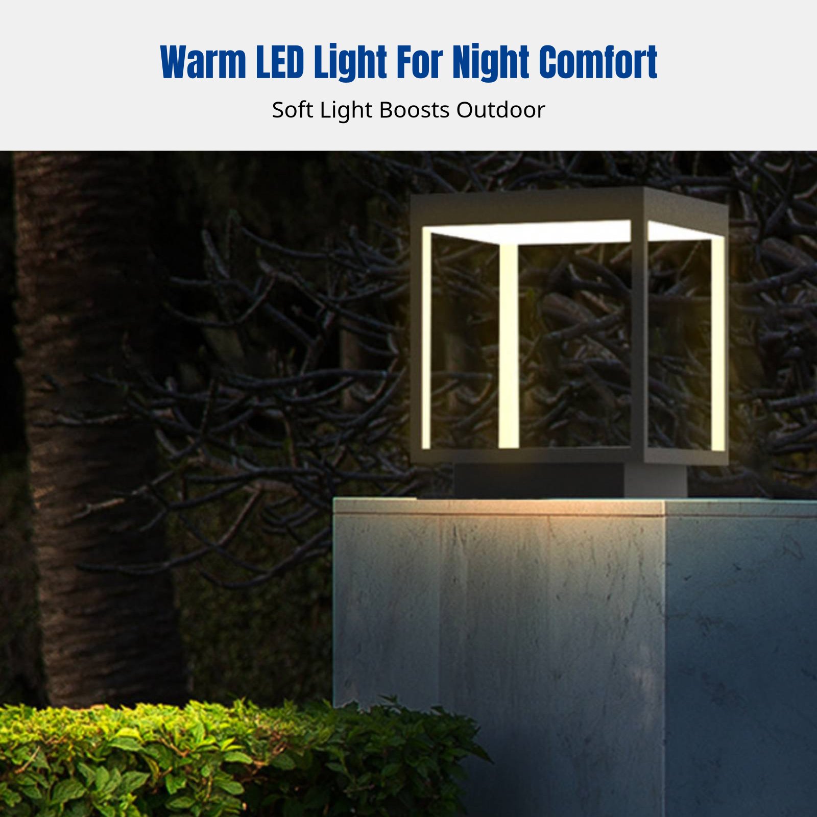 Modern Minimalist LED Pillar L - Outdoor Lighting Wall 评论和价格