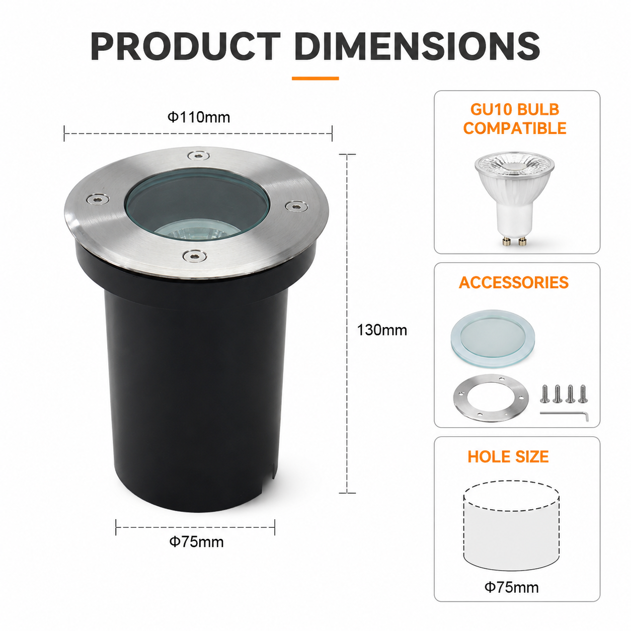 New GU10/Mr16 LED Underground  - Outdoor Lighting Year Round 评论和价格