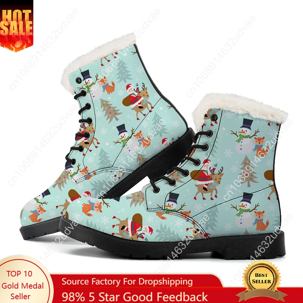 Christmas Plush Boots Mens Wom - Outdoor Lighting For Christmas 评论和价格