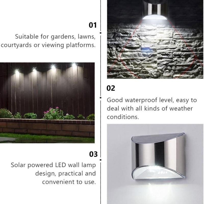 2Pcs Solar Garden Light Stainl - Xl Outdoor Lighting 评论和价格