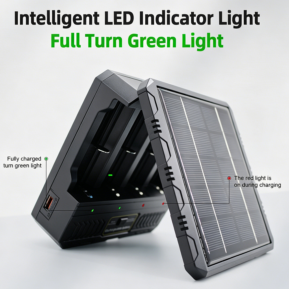 PHOMAX 4 Slot Battery Solar Ch - Outdoor Lighting Transformer 评论和价格