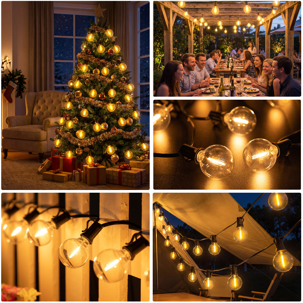 15M 30M Led G40 String Light 2 - Outdoor Lighting Year Round 评论和价格