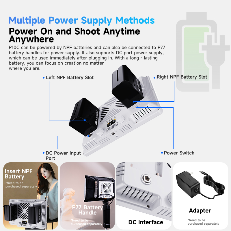 P100C Lightweight 100W Full-Co - Outdoor Lighting Video Shooting 评论和价格