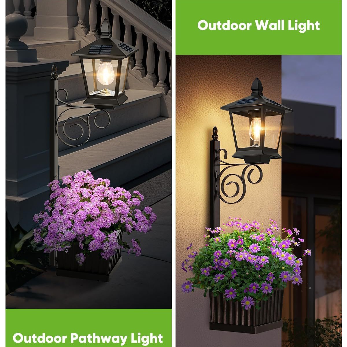 2-in-1 Solar Garden Planter La - Outdoor Lighting Wall 评论和价格