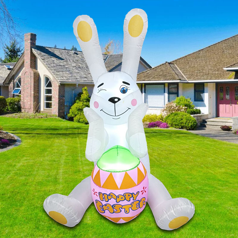 Inflatable Rabbit Air Balloon  - Outdoor Lighting Year Round 评论和价格