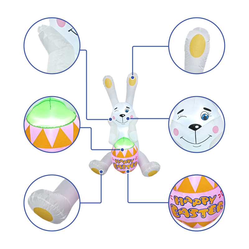 Inflatable Rabbit Air Balloon  - Outdoor Lighting Year Round 评论和价格