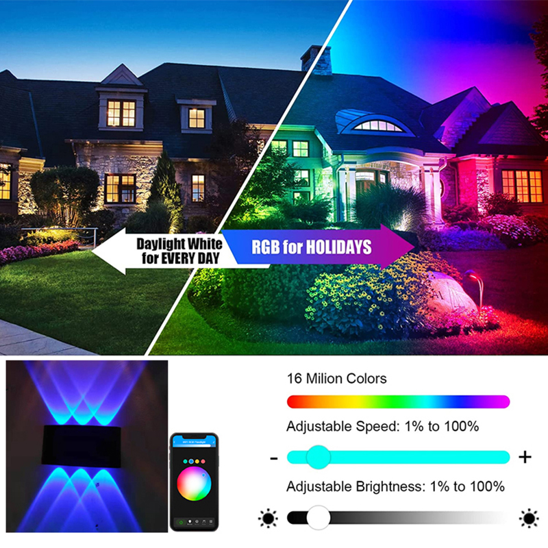Tuya  Up and Down Wall Light S - Outdoor Lighting Zigbee 评论和价格