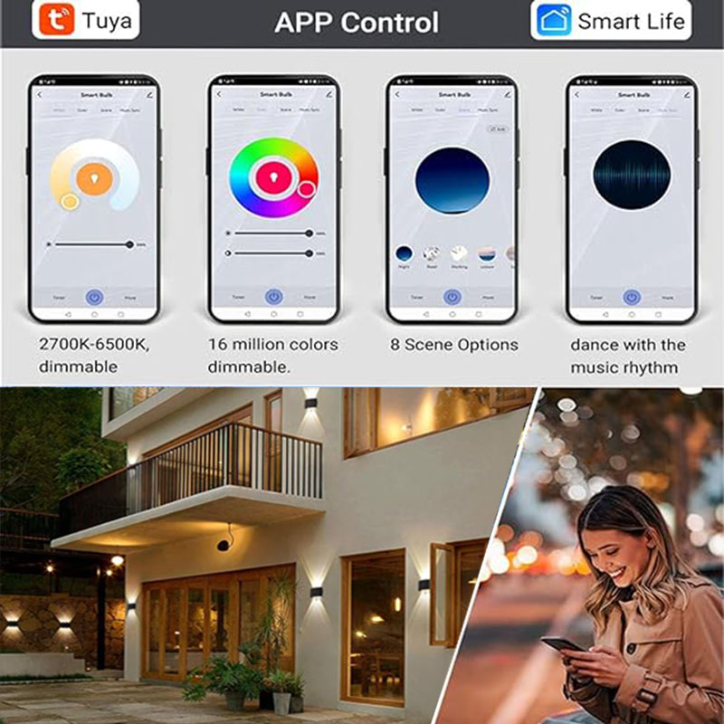Tuya  Up and Down Wall Light S - Outdoor Lighting Zigbee 评论和价格