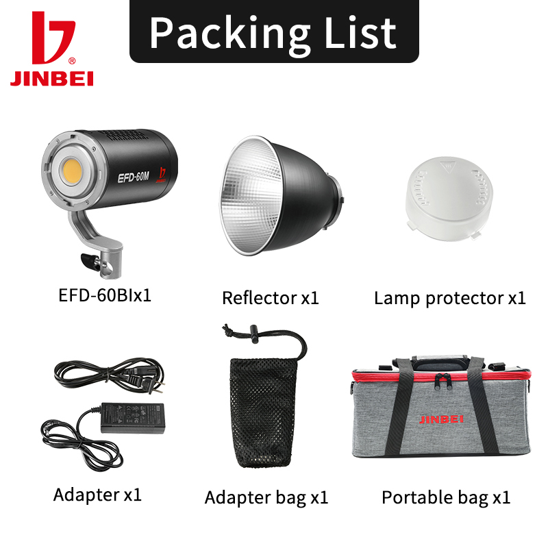 JINBEI EFD-60M High Quality LE - Outdoor Lighting Video Shooting 评论和价格
