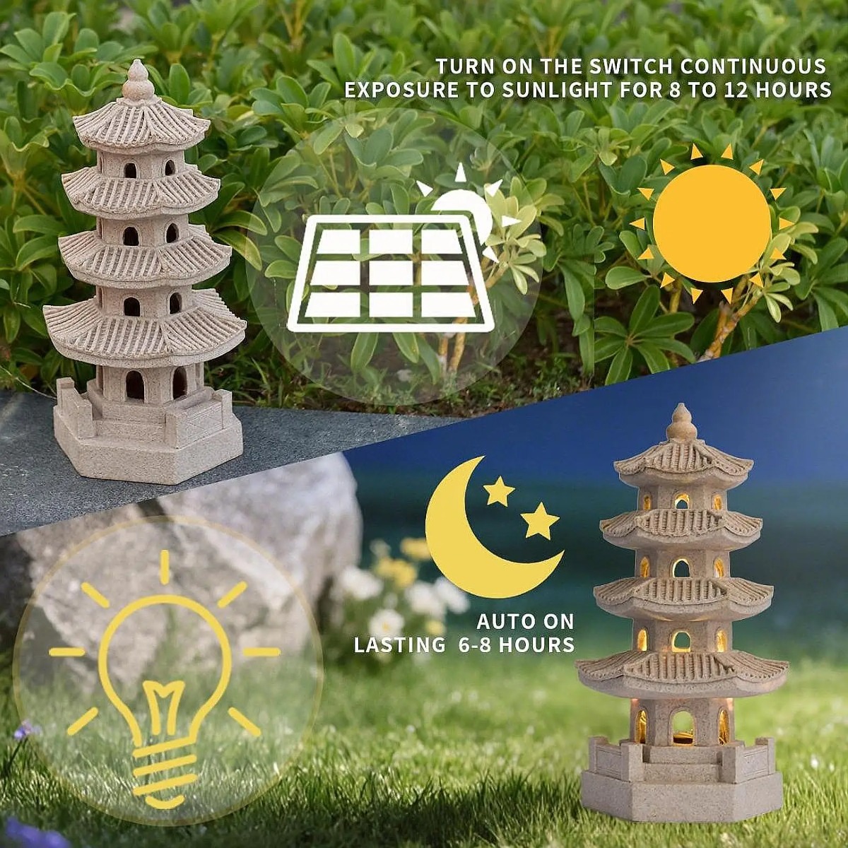 Solar Garden Lights Outdoor La - Outdoor Lighting Japanese 评论和价格