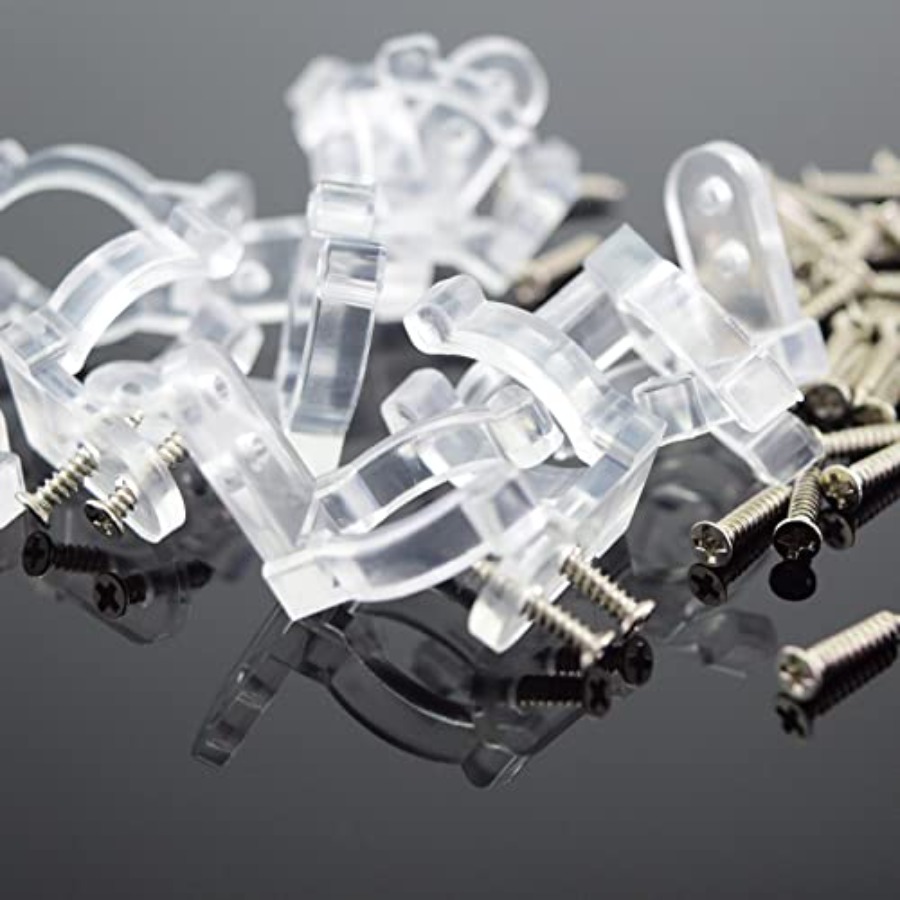 50 Pack Rope Light Clips Clear - Outdoor Lighting Strip 评论和价格