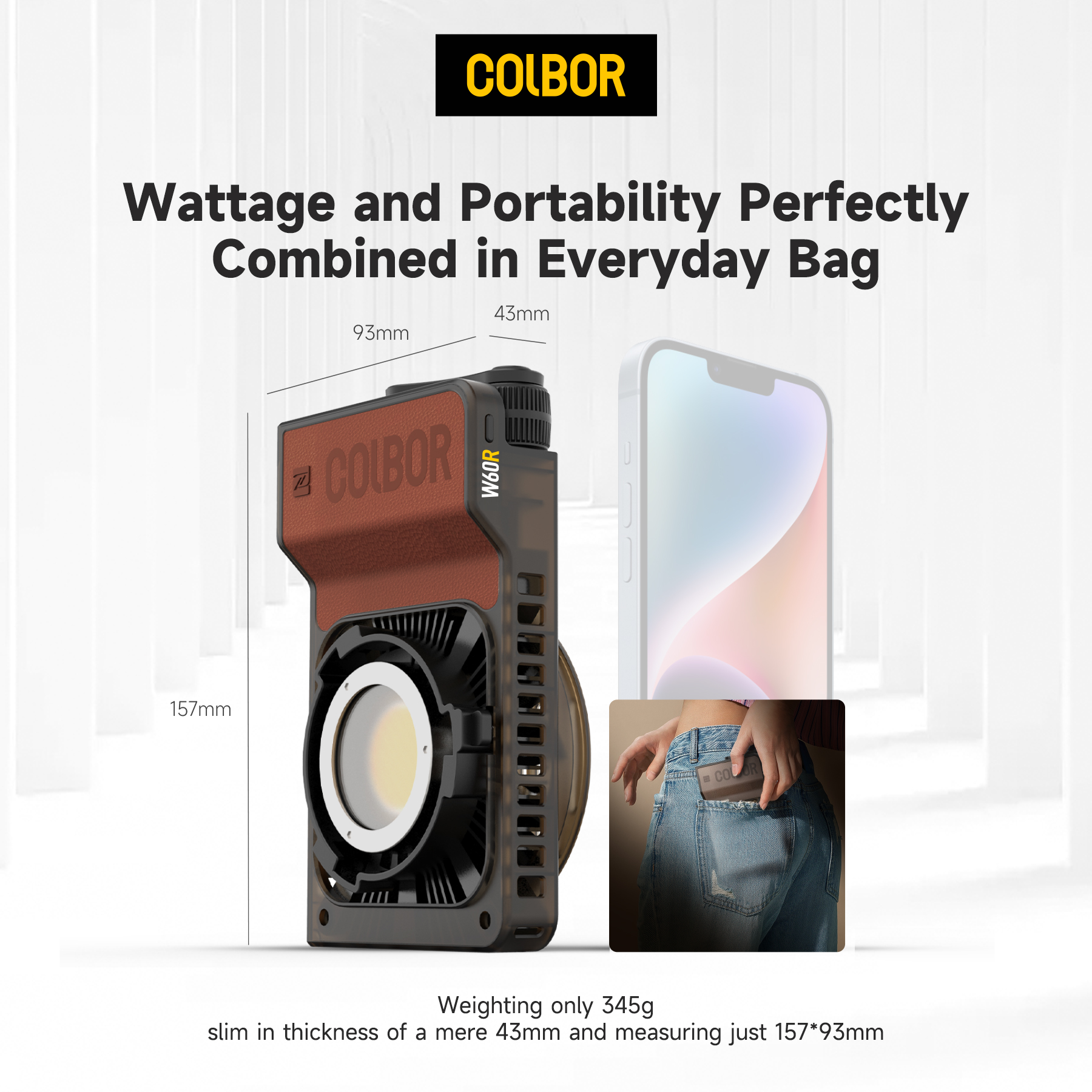 Colbor Wonder W60 RGB LED Vide - Outdoor Lighting Video Shooting 评论和价格
