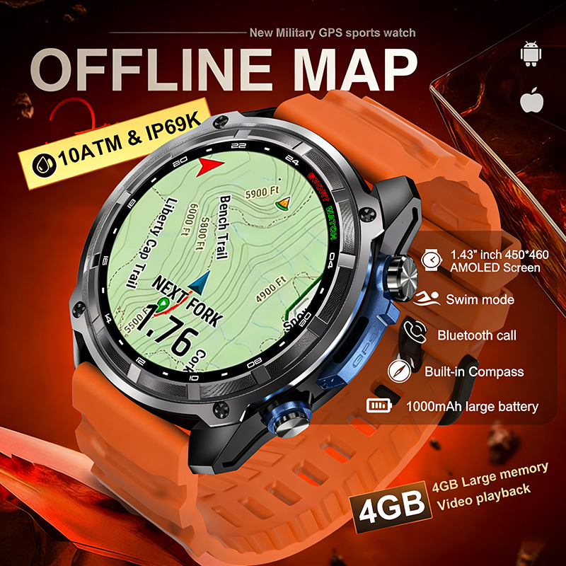 2026 Military GPS Smartwatch O - Outdoor Lighting Japanese 评论和价格