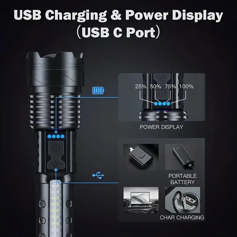 Powerful LED Flashlight Batter - Outdoor Lighting Setup 评论和价格