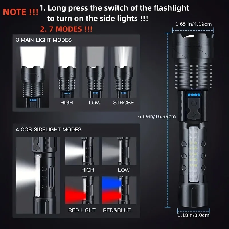 Powerful LED Flashlight Batter - Outdoor Lighting Setup 评论和价格