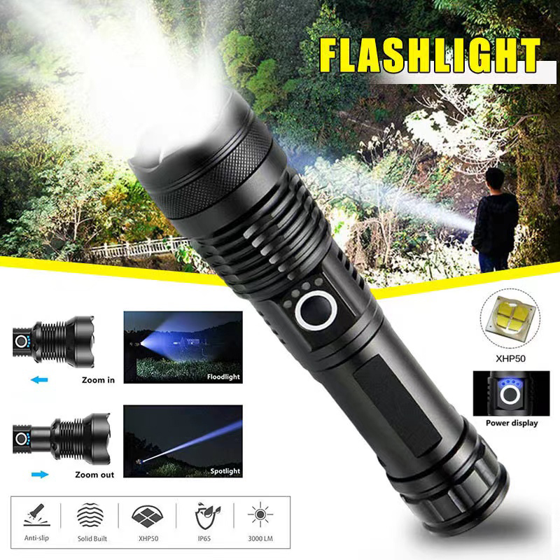 High Power XHP70 Led Flashligh - Outdoor Lighting Setup 评论和价格